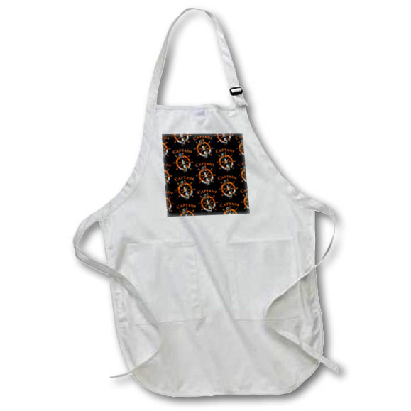 Apron - Nautical ship anchor and helm pattern for any ship’s Captain. Creative Studios – Nautical Sailing