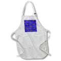 Apron - Captain, anchor and helm pattern on a blue sailing map. Creative Studios – Nautical Sailing