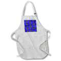 Apron - A ship anchor and helm pattern over a blue map of the Florida Keys. Creative Studios – Nautical Sailing
