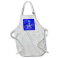 Apron - Anchored in the South nautical ship anchor and Florida sailing chart. Creative Studios – Nautical Sailing