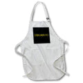 Apron - Heriberto beautiful baby boy name in the America. Yellow on black Alexis Design - Popular Male Names in USA