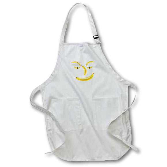 Apron - Banana face. A human face made of images of bananas and pineapples Alexis Design - Fruits Banana