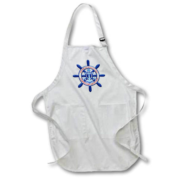 Apron - Beaumont, USBPT, USA. Helm and anchor. Around the world by sea Alexis Design - Around The World By Sea