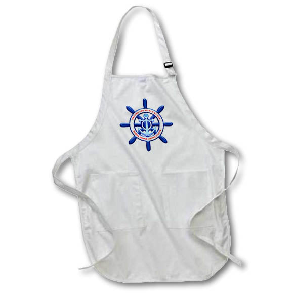 Apron - Mobile, USMOB, USA. Helm and anchor. Around the world by sea Alexis Design - Around The World By Sea