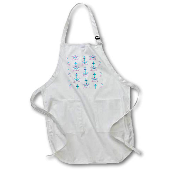 Apron - Ship anchor Anchored In The South nautical pattern. Creative Studios – Nautical Sailing