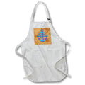 Apron - Sailing ship anchor Anchored In The South on vintage sailing map. Creative Studios – Nautical Sailing