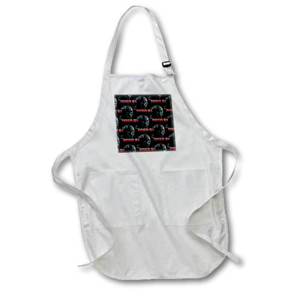 Apron - Funny Alien UFOs pattern for Area 51 conspiracy theories. Creative Studios – Aliens UFOs