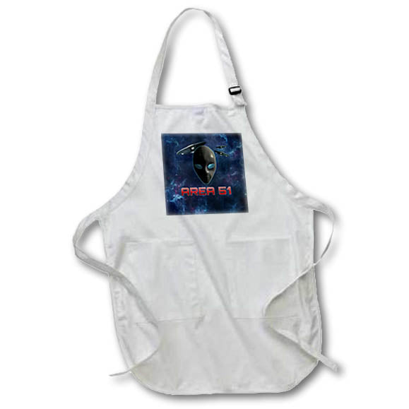 Apron - Fun Alien UFOs above Earth for Area 51 conspiracy theories. Creative Studios – Aliens UFOs