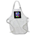 Apron - A colorful elephant animal safari art if you love elephants. Creative Studios – Wildlife Safari Art