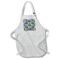 Apron - A colorful elephant animal safari parttern over tie dye background. Creative Studios – Wildlife Safari Art
