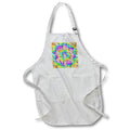Apron - Art is Freedom pattern over tie dye background for artists. Creative Studios – Artist Art Career