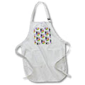 Apron - Fun Art Ninja with art palette and paint brushes pattern. Creative Studios – Artist Art Career