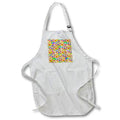 Apron - An art palette pattern for artist with tie dye background. Creative Studios – Artist Art Career