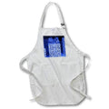 Apron - Image of Pretty Bright Blue Presents With Sparkly Glitter lens Art by Florene - Blue Everywhere