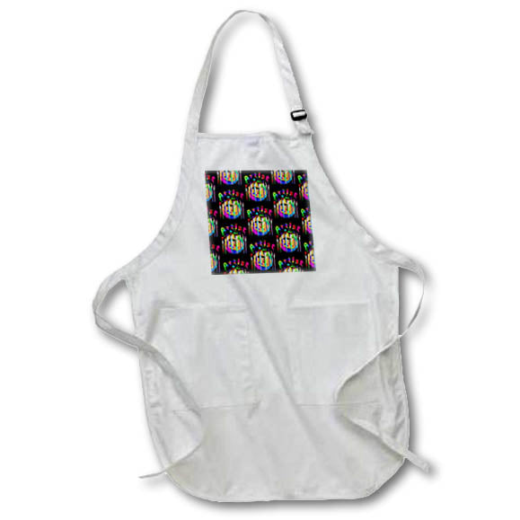 Apron - A colorful art design of an artist palette, art brushes, and paint. Creative Studios – Artist Art Career