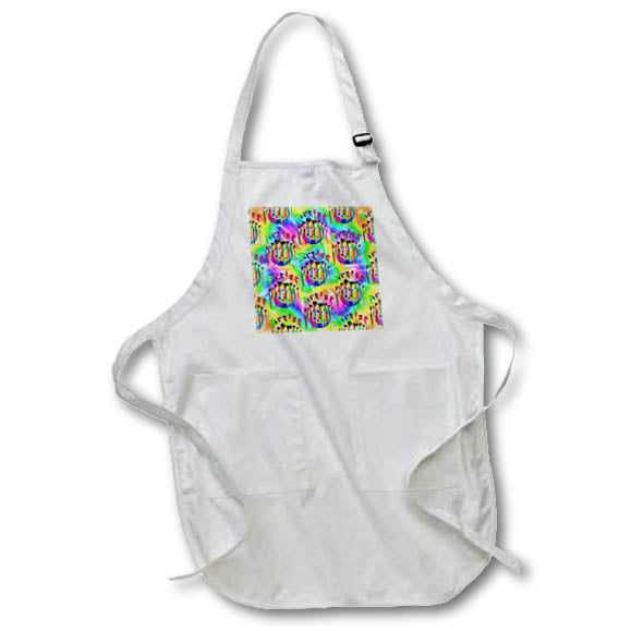Apron - A colorful art pattern of an artist palette, art brushes, and paint. Creative Studios – Artist Art Career