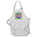 Apron - A colorful art design an artist palette, art brushes, and paint. Creative Studios – Artist Art Career