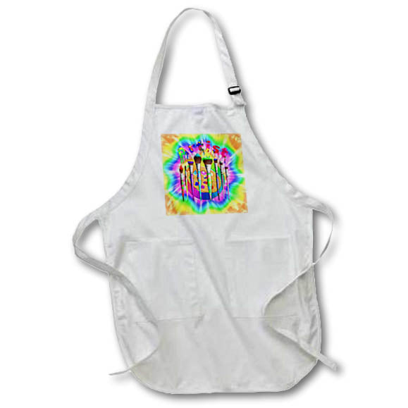 Apron - A colorful art design an artist palette, art brushes, and paint. Creative Studios – Artist Art Career