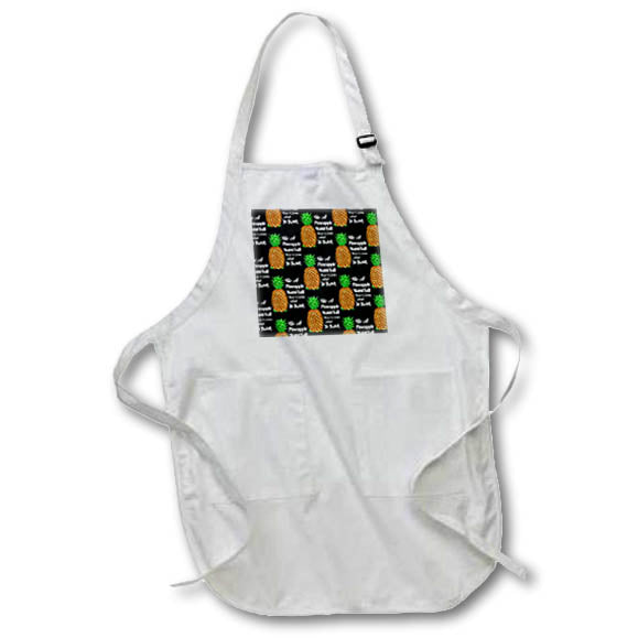 Apron - A cool pineapple and flamingo beach pattern for summer vacations. Creative Studios – Be A Pineapple