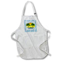 Apron - A funny beach quote, Beach Bum University on pink flamingo pattern. Creative Studios – Beaches Bum