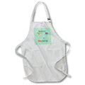 Apron - Happy 61st Birthday, Cupcake with Candle, Balloons, Hat, Colorful
