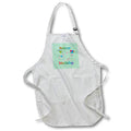 Apron - Happy 42nd Birthday, Cupcake with Candle, Balloons, Hat, Colorful