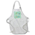 Apron - Happy 62nd Birthday, Cupcake with Candle, Balloons, Hat, Colorful