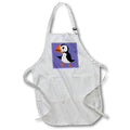 Apron - Funny Cute Cool Dancing Puffin Bird Primitive Art Birds