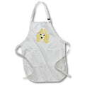 Apron - Cool Funny Cute Apricot Poodle Face Abstract Art Pets