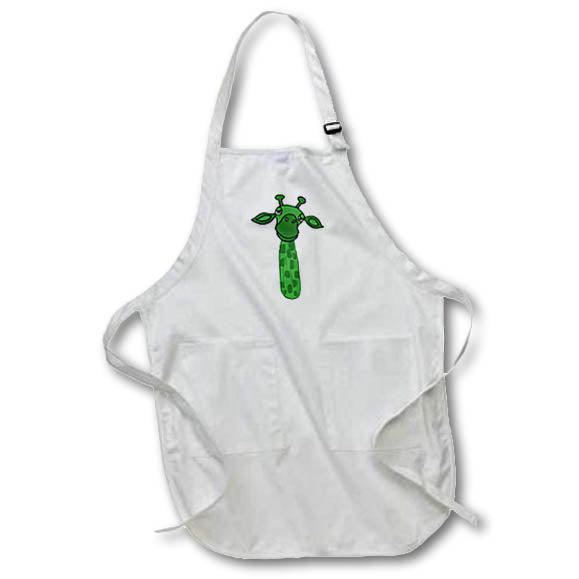Apron - Cute Funny Dill Pickle Giraffe Cartoon Funny