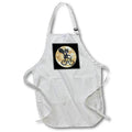 Apron - Cool Fun Cute Flying Squirrel riding Bicycle and Full Moon Cartoon Funny