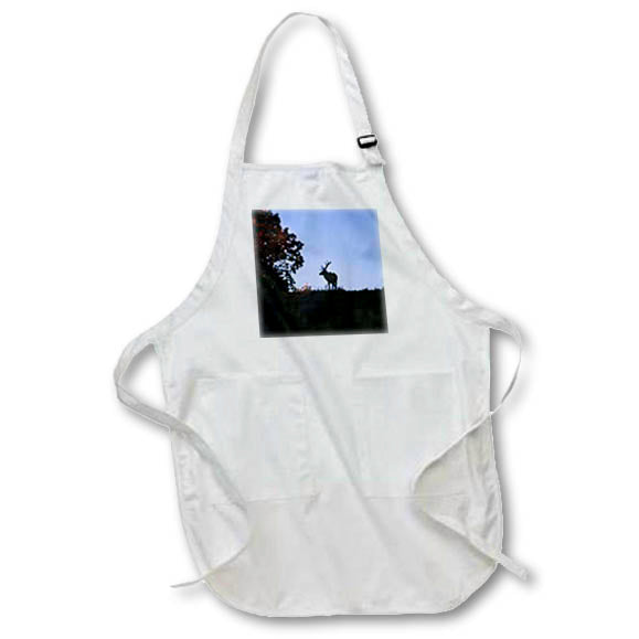 Apron - Elk silhouette at sunset Photography - Wildlife