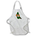 Apron - Cute Holiday Beagle Dog in a Green Winter Hat and Scarf Fleas NaviDOG Collection