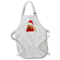Apron - Cute Shar Pei Christmas Dog in an Elf Hat and Winter Christmas Scarf Fleas NaviDOG Collection