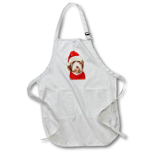 Apron - A Sweet Christmas Sheepdog in Holiday Attire for the Pet Lover Fleas NaviDOG Collection