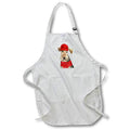 Apron - Cute Welsh Terrier Christmas Dog in Winter Beanie and Scarf Fleas NaviDOG Collection