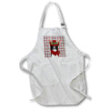 Apron - Western Plaid and Border Collie Country Christmas Cowboy Theme Fleas NaviDOG Collection