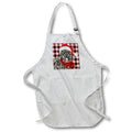 Apron - Bouvier des Flandres Christmas Dog with Red and Black Holiday Plaid Fleas NaviDOG Collection