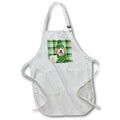 Apron - Christmas Golden Doodle on Festive Green Plaid for Holiday Dog Lovers Fleas NaviDOG Collection