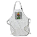 Apron - Holiday Black Labrador Retriever Dog on Grey Plaid for the Dog Lover Fleas NaviDOG Collection