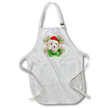 Apron - Champagne Cockapoo Christmas Dog with Red and Green Holiday Plaid Fleas NaviDOG Collection