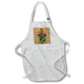 Apron - Chocolate Labrador Retriever Christmas Dog with Red and Green Plaid Fleas NaviDOG Collection