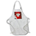 Apron - Short Haired Christmas Shi Tzu and Red and Green Plaid Holiday Fleas NaviDOG Collection