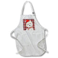 Apron - Adorable Christmas Westland Terrier for Westie Lovers with Plaid Fleas NaviDOG Collection