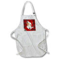 Apron - Wire Fox Terrier Christmas Dog with Bold Red Holiday Plaid Fleas NaviDOG Collection