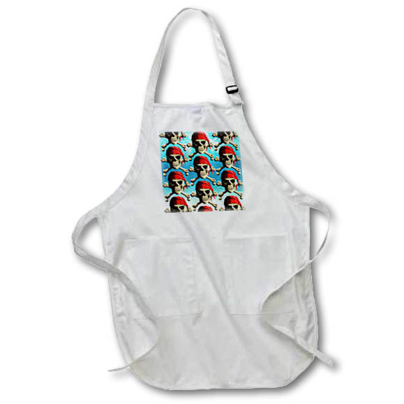 Apron - A Jolly Roger and crossed bones pirate pattern sailing design. Creative Studios – Pirates Jolly Roger