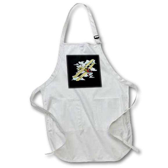 Apron - A vintage antique biplane aviation graphic for pilots. Creative Studios – Aviation Airplanes