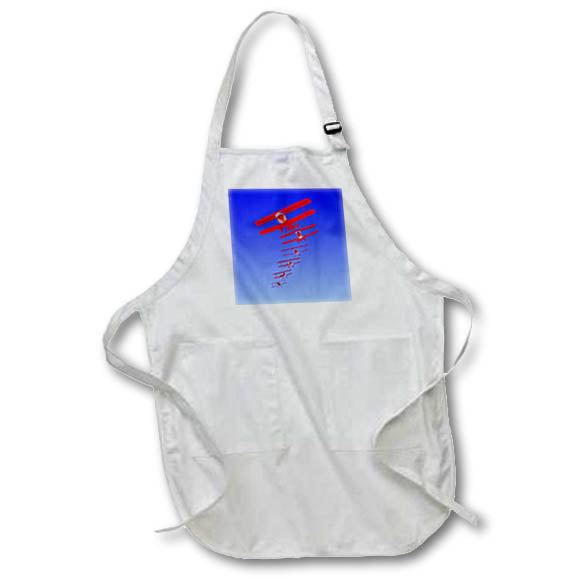 Apron - Modern aviation art of biplanes flying in formation in the sky. Creative Studios – Aviation Airplanes