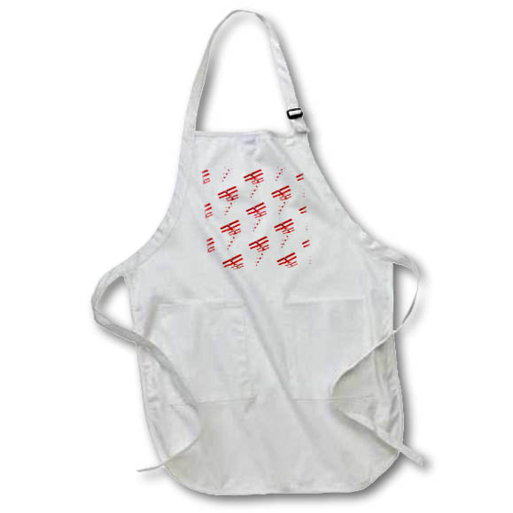 Apron - Modern aviation art of classic biplanes flying in formation pattern. Creative Studios – Aviation Airplanes