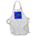 Apron - A blue tribal turtle in Hawaiian Polynesian style on a sailing chart. Creative Studios – Tribal Ocean Animals